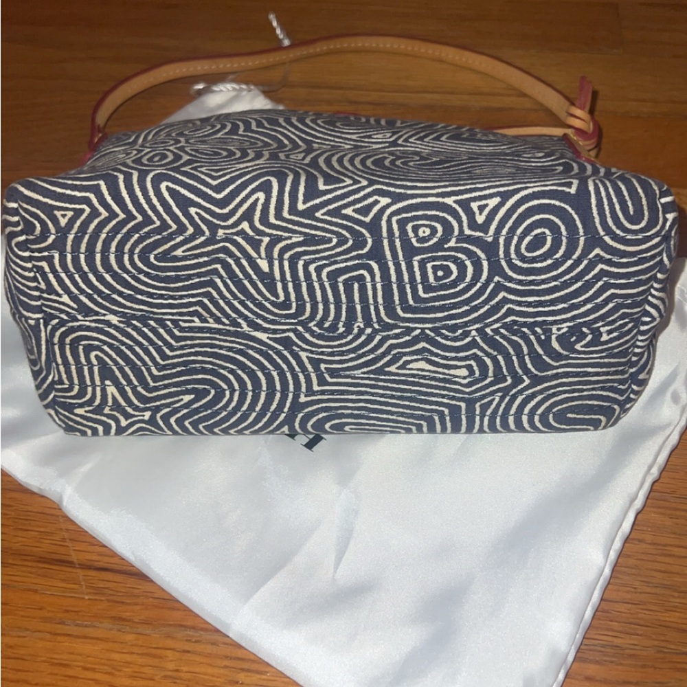 Dooney & Bourke small blue and white pouchette - Picture 5 of 7